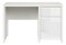 PC stolek BRW Kaspian BIU1D1S/120 (bílá + lesk bílý)