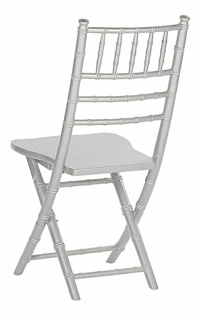 Set 4 ks jídelních židlí MASSA (stříbrná)