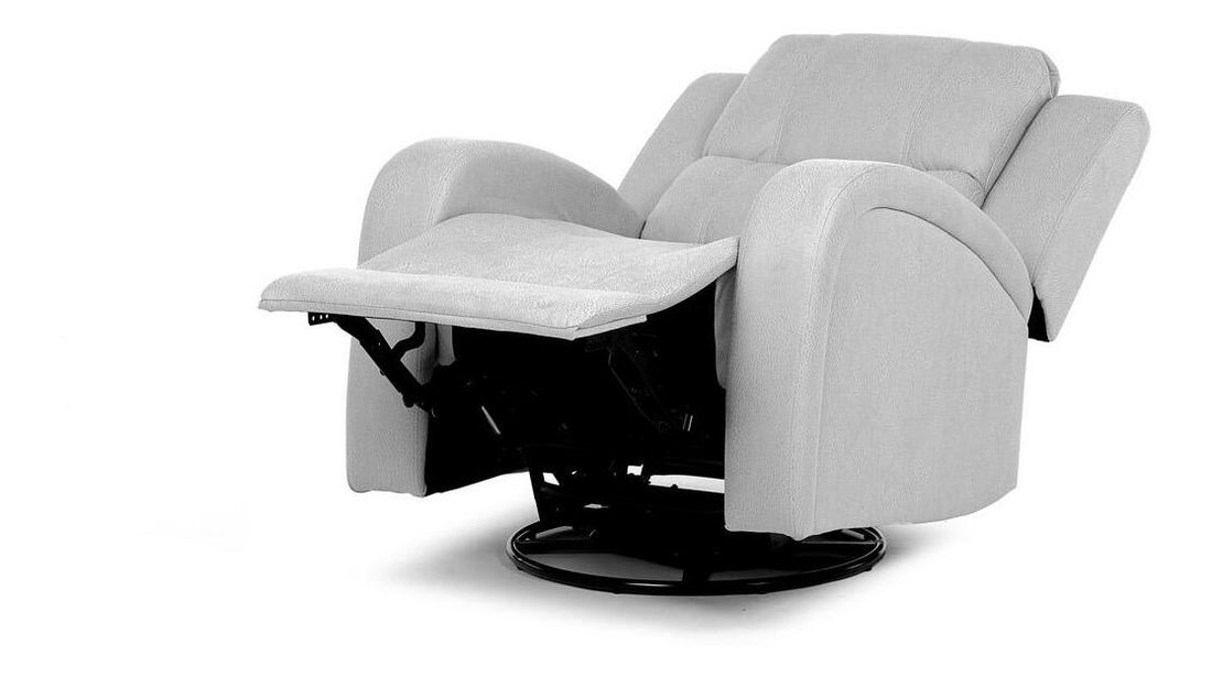 Polohovací křeslo Triple (stříbrná)