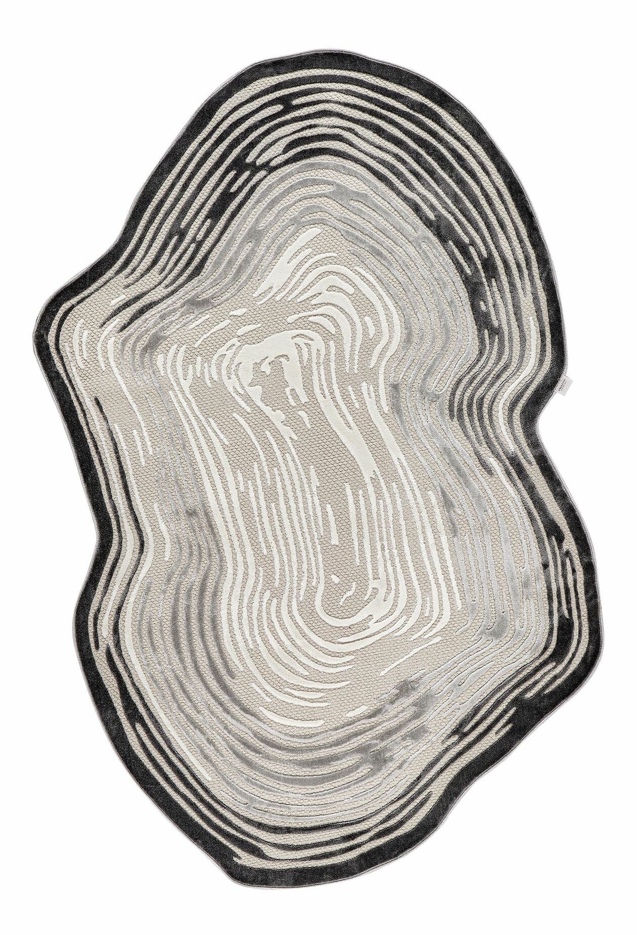 Koberec 160 x 230 cm Amora (béžová + černá)