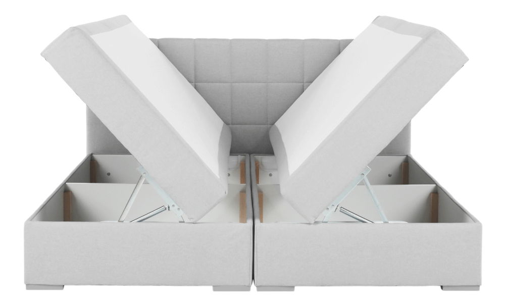Manželská postel Boxspring 180 cm Ferrati (šedohnědá)