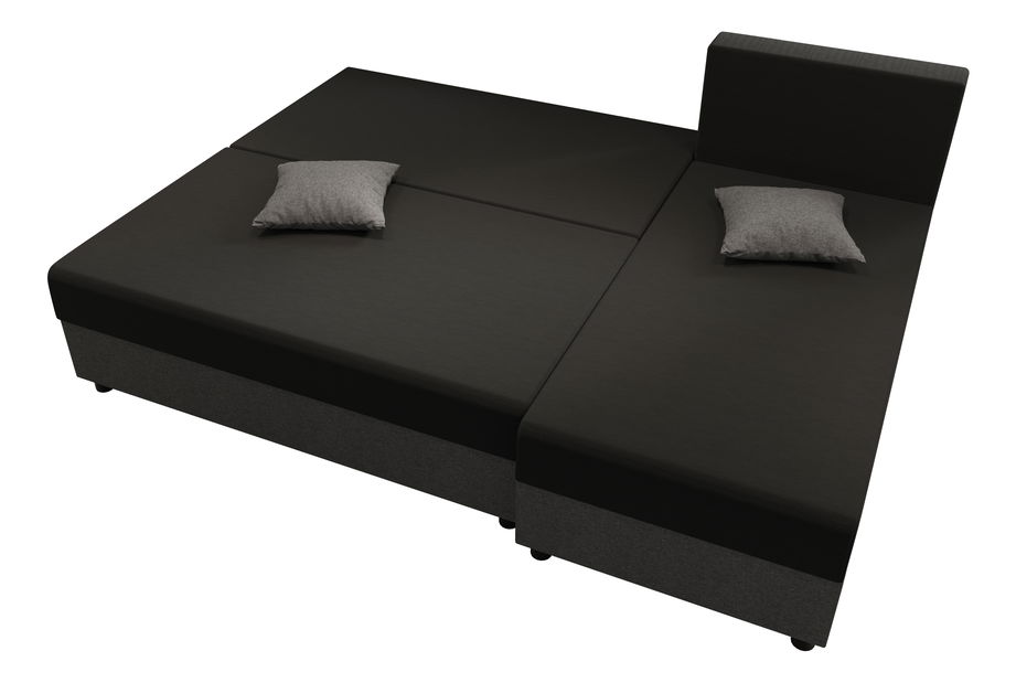 Rohová sedací souprava Stellar L (tmavě šedá + béžová) (P)