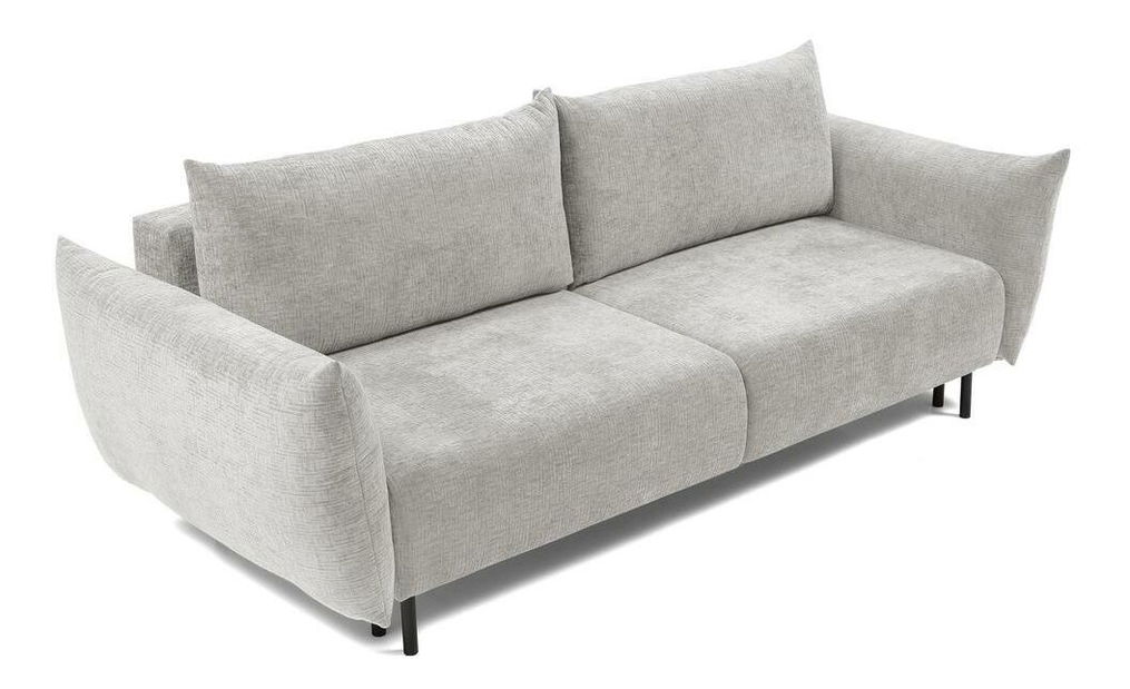 Pohovka trojsedačka Cinderella (šedá + černá)