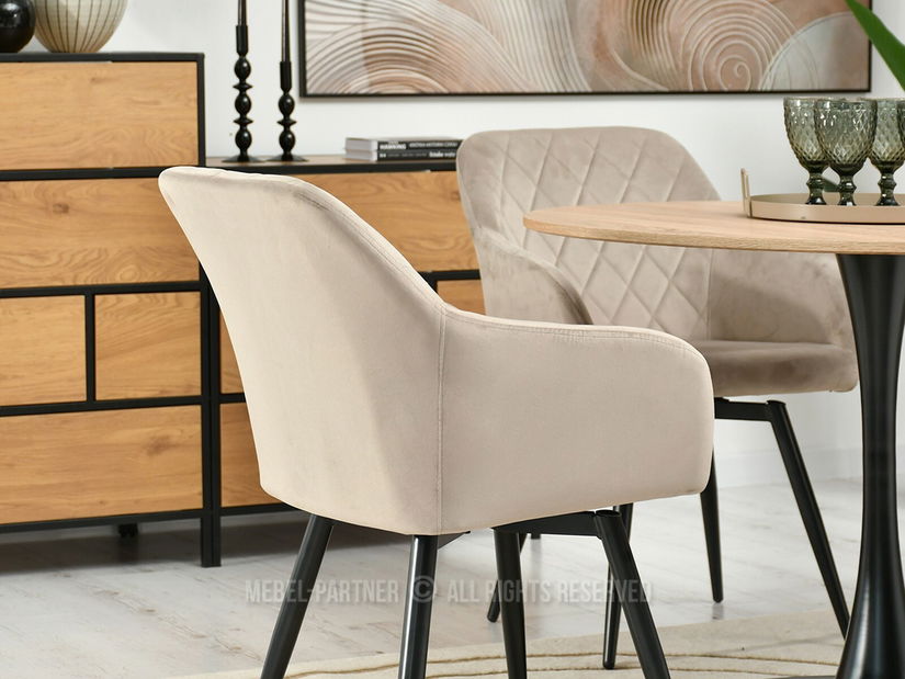 Židle Logie (béžová + černá)