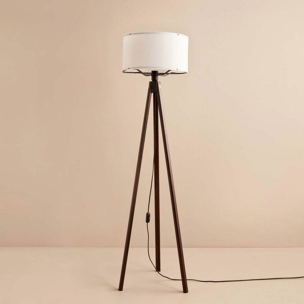 Stojanová lampa Amorekko 4 (bílá + hnědá)