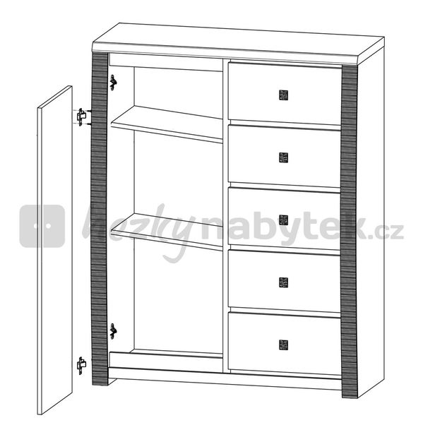 Komoda BRW Senegal C KOM1D5S