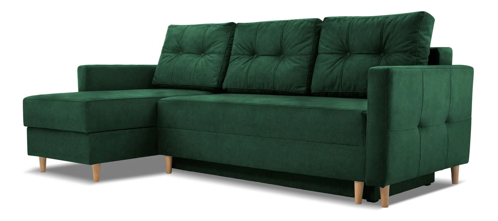 Rohová sedacia súprava Meshire (zelená) (L)