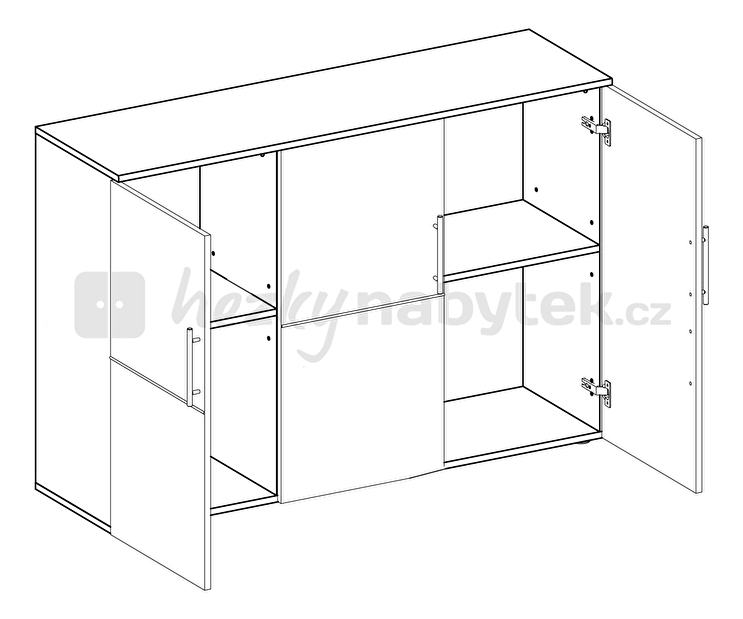 Skříňka Punto 03 3D