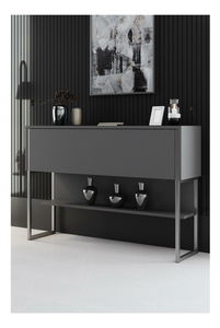 Konzolový stolek Luna 4 (stříbrná + antracit)