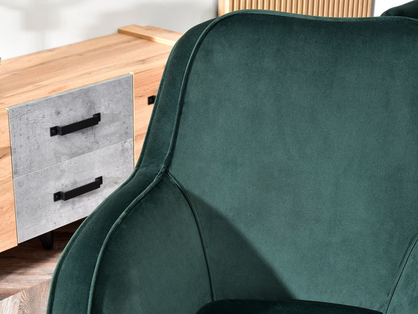 Designové křeslo Merch (zelená + bílá)