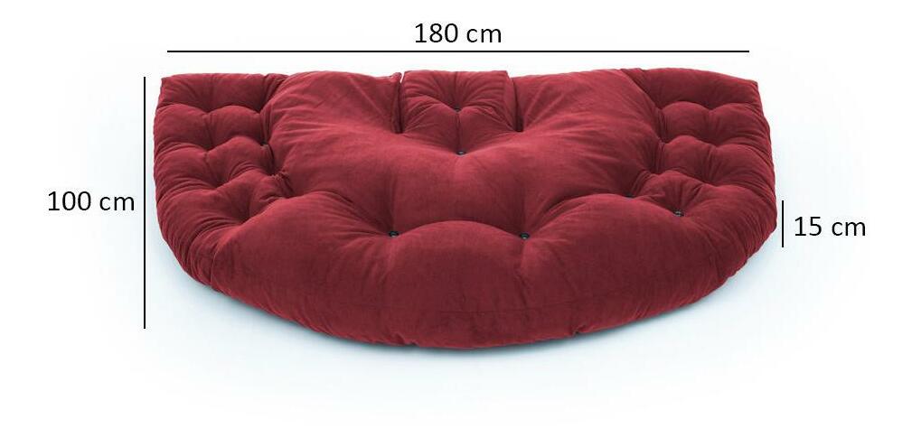 Taburet Dekisu (červená claret)