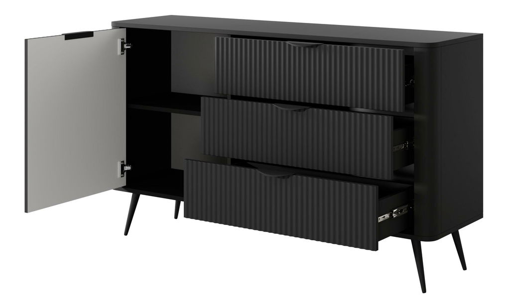 Komoda Lethe III (černá)