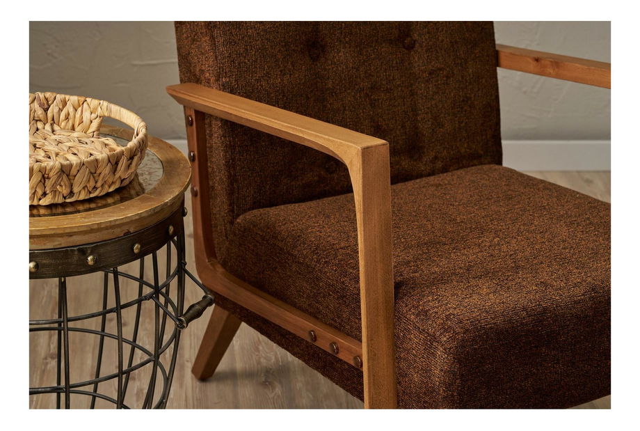 Křeslo Kramer K (hnědá)