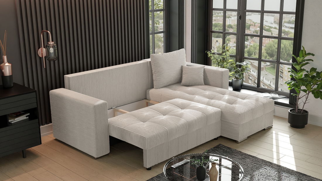 Rohová sedačka Josie (P) (béžová)