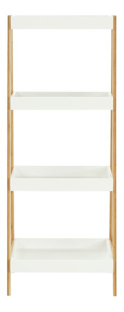 Regál Rameil R2 (bambus lakovaný + bílá)