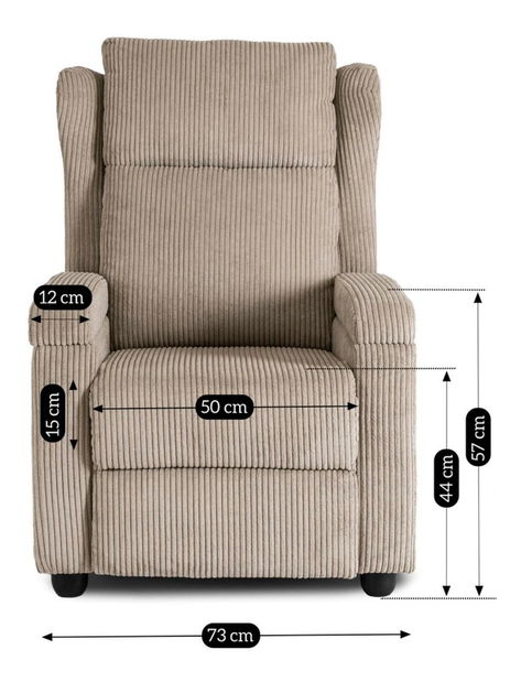 Polohovací křeslo Suplicios (béžová) *výprodej