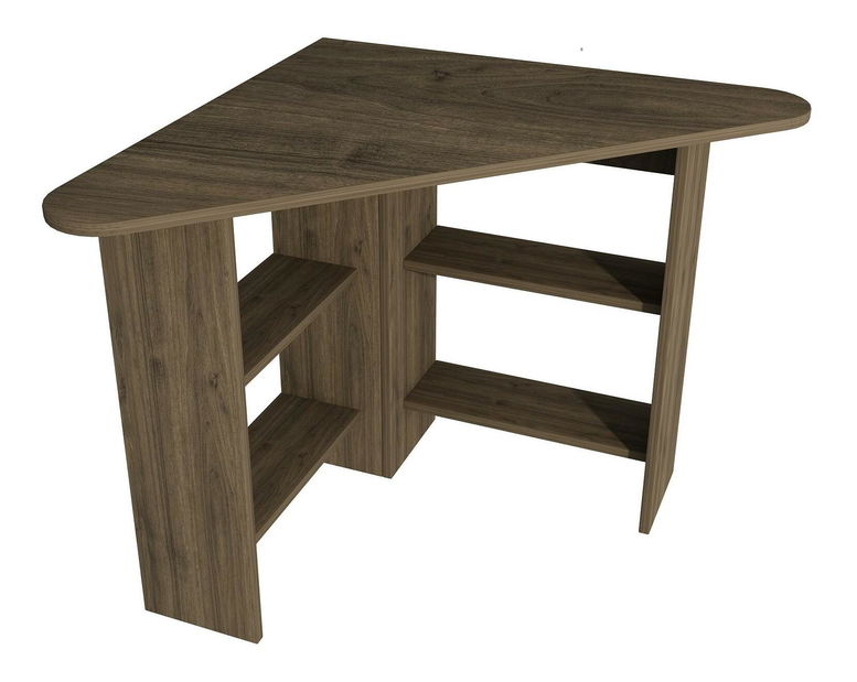 Rohový PC stolek Sabeni 2 (ořech)