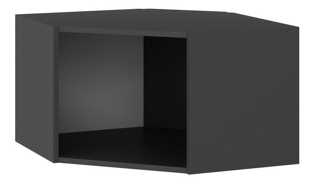 Rohová závěsná skříňka Bubose 5 (antracit)