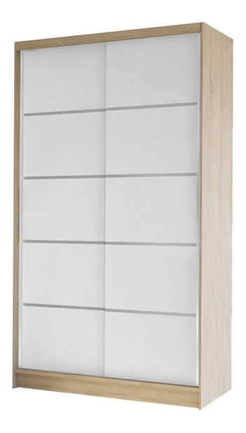 Šatní skříň Master IV (černá + dub artisan)