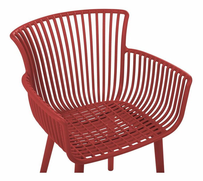 Set 4 ks jídelních židlí Pexeso (červená)