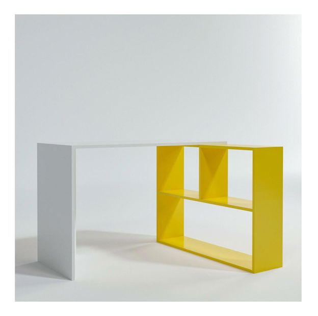 PC stolek Canada (bílá + žlutá)