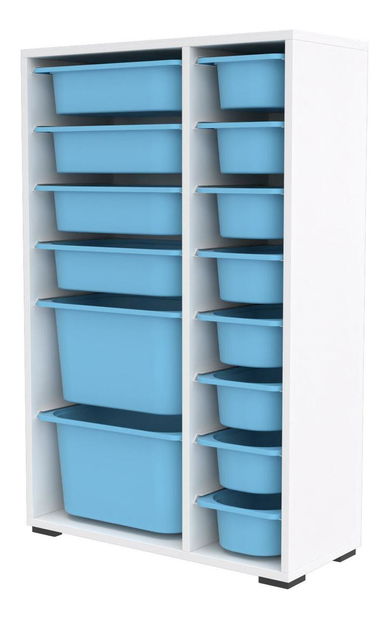 Organizér na hračky Dremonka 7 (modrá + bílá)