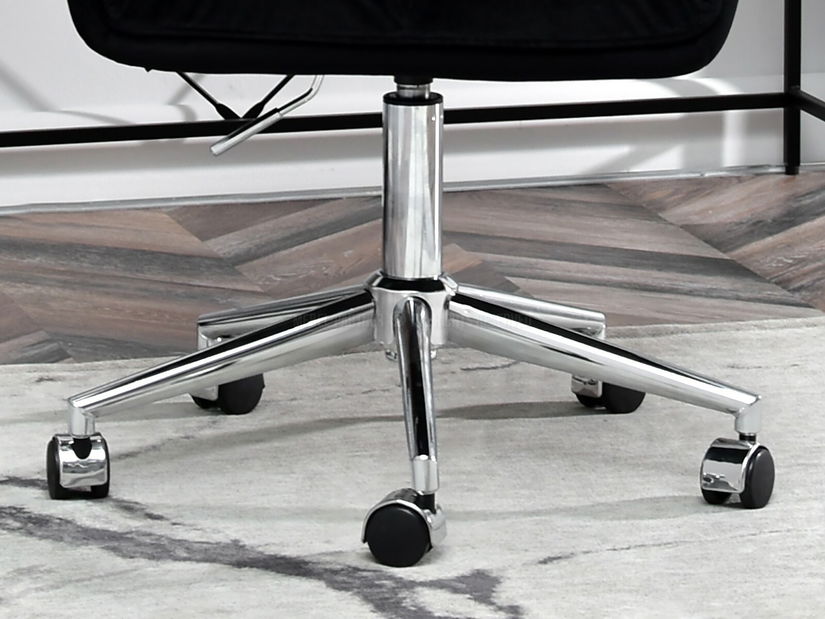 Křeslo Island (černá + chromová)