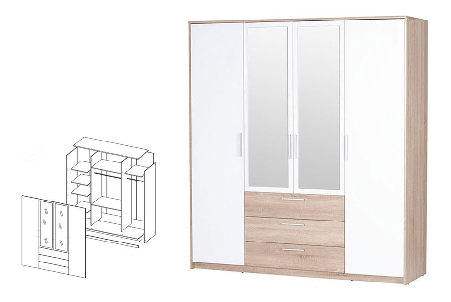 Šatní skříň Milo