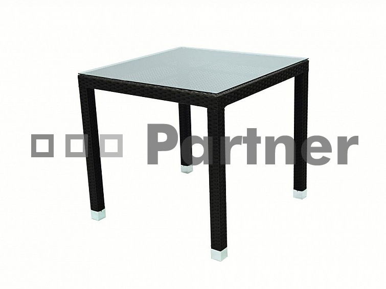 Zahradní stůl Napoli (hnědá) (um. ratan)