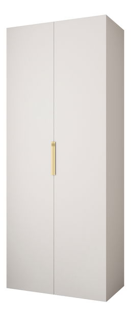 Šatní skříň 100 cm Carmela 40-4 (bílá + zlatá)