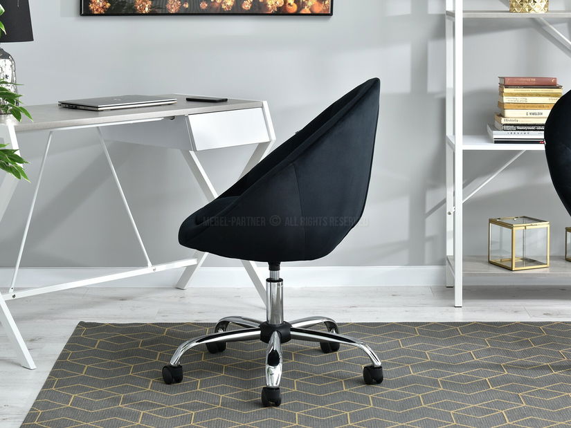 Křeslo Lush 4 (černá + chromová)