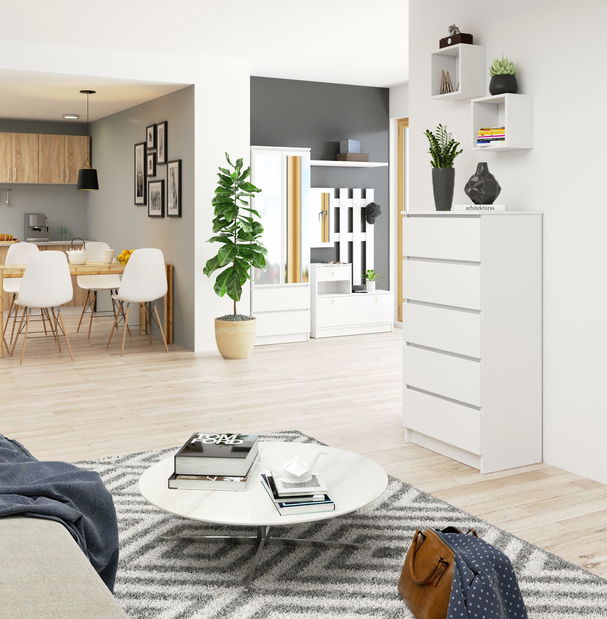 Komoda Kalista V (bílá)