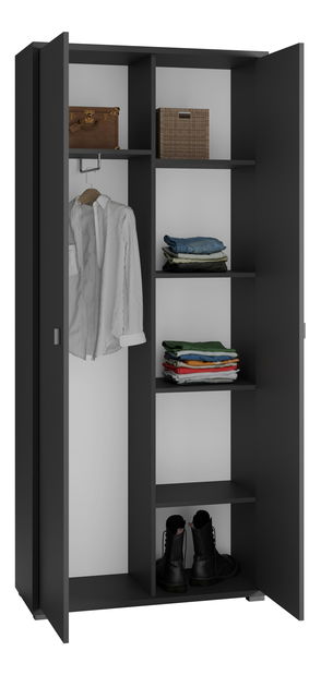 Šatní skříň Attical A5 (grafit)