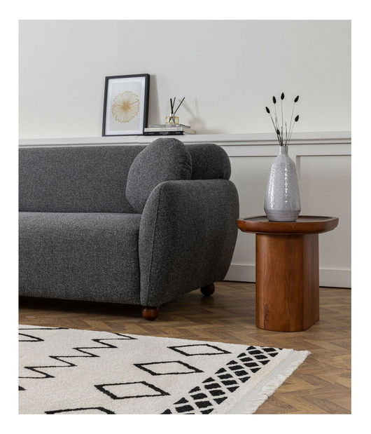 Rohová sedačka Edoletta 2 (tmavě šedá)