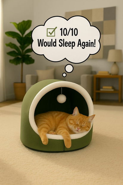 Pelíšek pro kočky Alasia (latte)