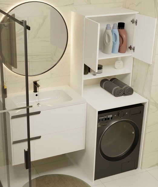 Skříňka nad pračku Perdieron 3 (bílá)