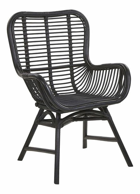 Zahradní ratanové křeslo Toglo (černá)