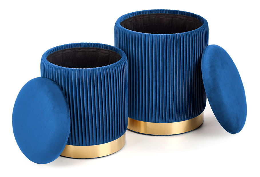 Set 2 ks. taburetů Solo (tmavě modrá)