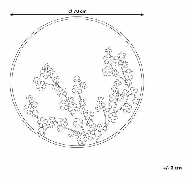 Nástěnná dekorace Sessy (černá)