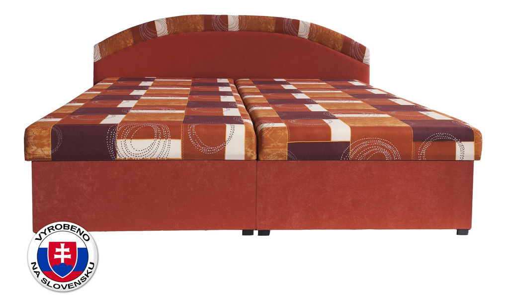 Manželská postel 165 cm Evita (s matrací)