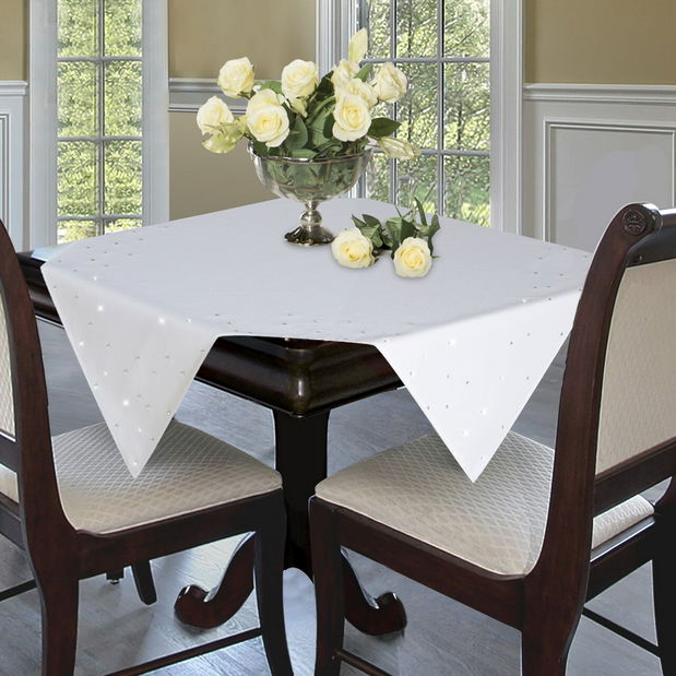 Ubrus 85x85 cm Sheila (bílá) (1 ks)