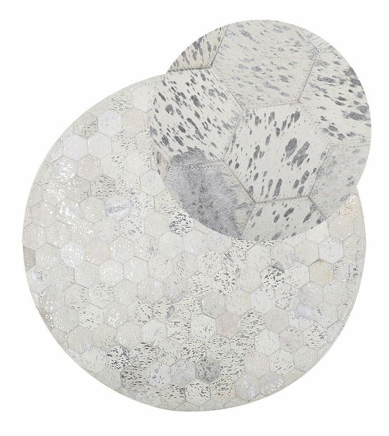 Koberec 140 cm BAKY (stříbrná)