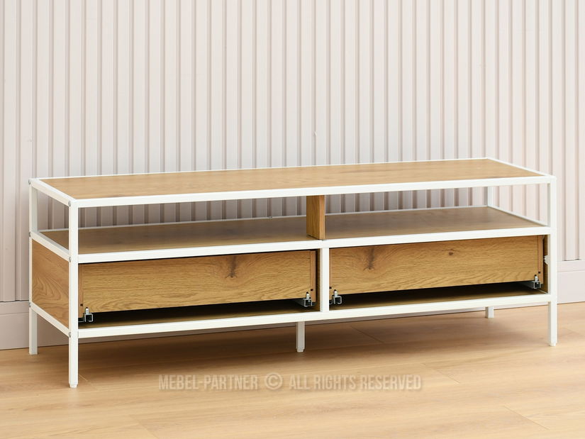 TV stolek/skříňka Soren Rtv (dub + bílá)