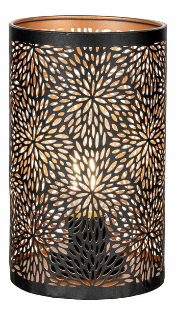 LED svícen 60 ks Nastelia (černá + měděná)