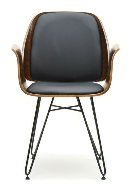 Židle Silk (ořech tmavý + černá)