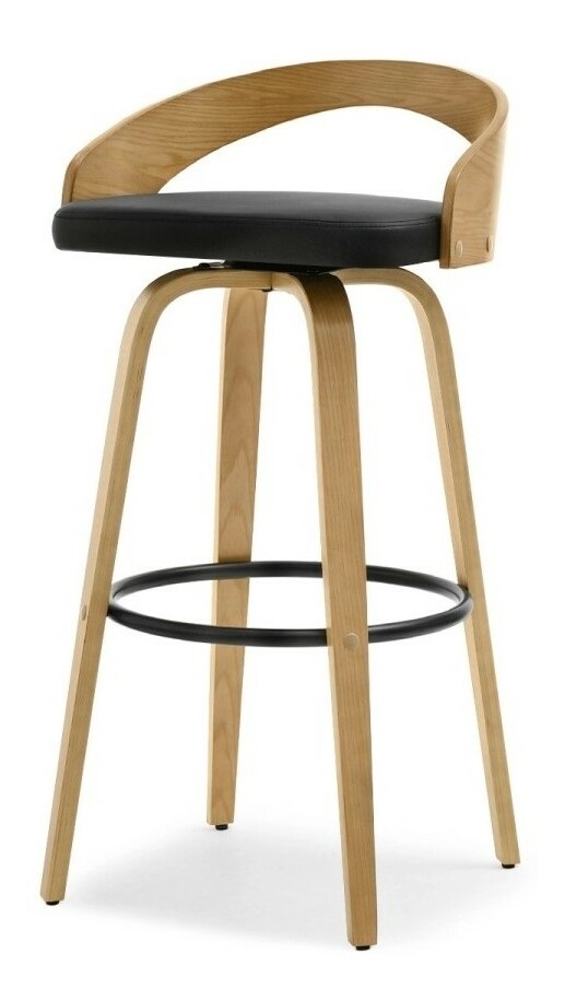 Židle Haime (dub + černá)