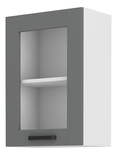 Horní kuchyňská skříňka Lucid 40 GS 72 1F (dustgrey + bílá)