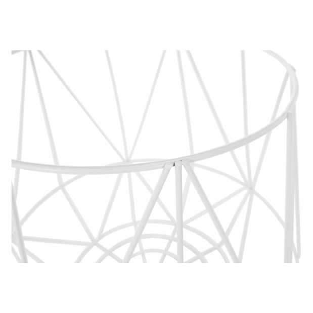 Set 2 kusů příručních stolků Dalla (přírodní + bílá)