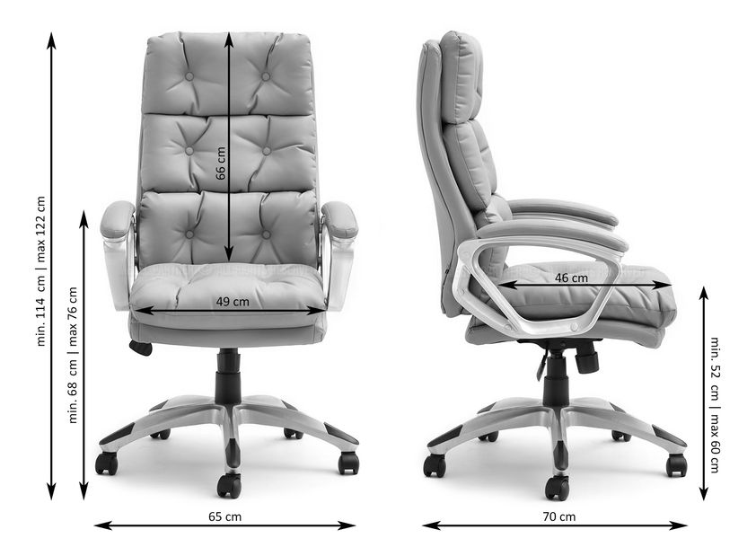 Křeslo Benton (šedá)