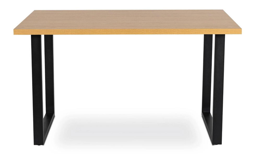 Jídelní stůl Varon (dub + černá) (pro 6 osob)